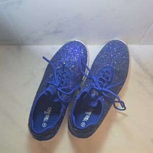 Sparkly Blue Sneakers
